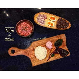 Thớt lệch đùi gà - Thớt decor gỗ tần bì