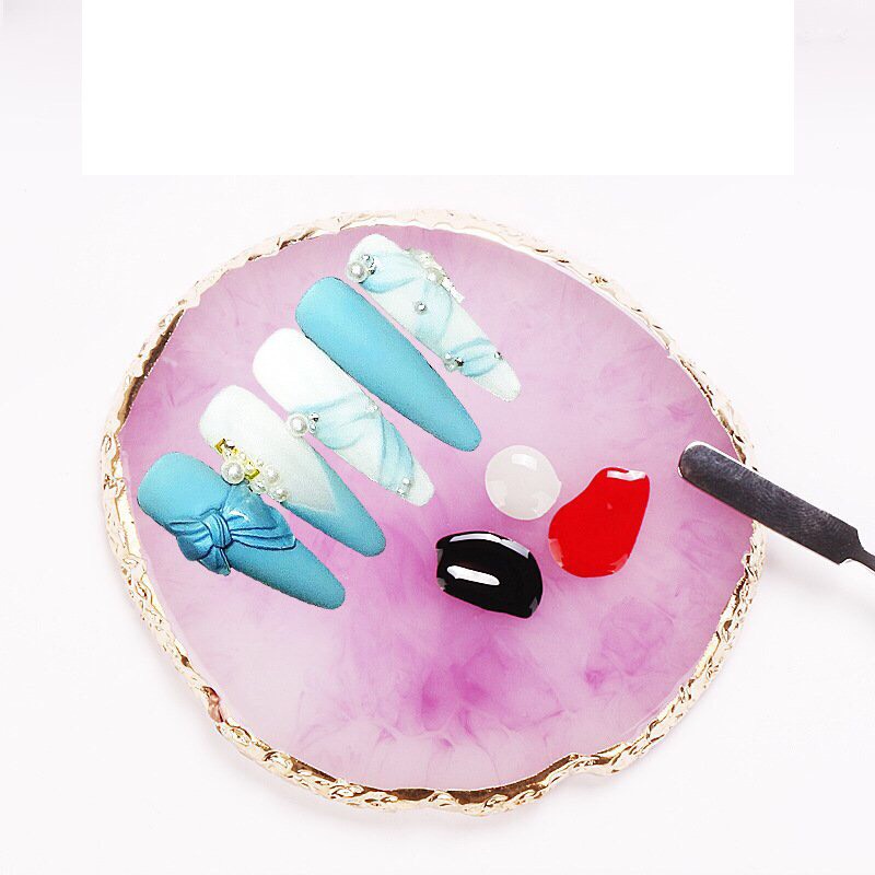 Đá chụp hình nail - Pha sơn gel.