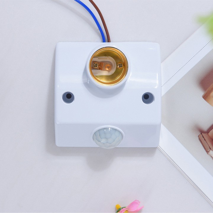 [Mã LIFE10K15 giảm 10K đơn 20K] Đui đèn cảm ứng chuyển động hồng ngoại, chuẩn E27