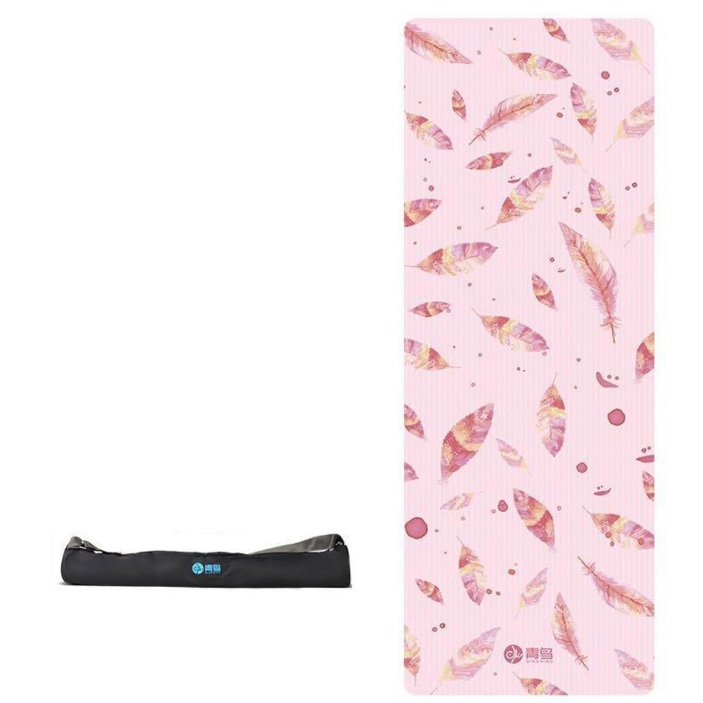 Thảm tập Yoga Du Lịch họa tiết 1mm chống trơn trượt 100% - Tặng kèm túi đựng thảm