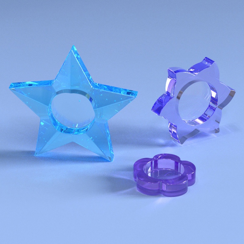 Khuôn Silicone Làm Hộp Đựng Gạt Tàn Thuốc / Nến Hình Bông Hoa DIY