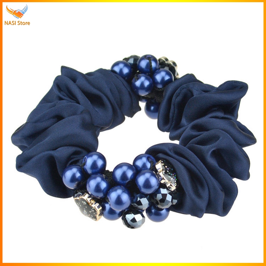 Dây buộc tóc nữ cao cấp đính ngôi sao cườm ngọc - dây cột tóc dễ thương, bền đẹp - NASI Store