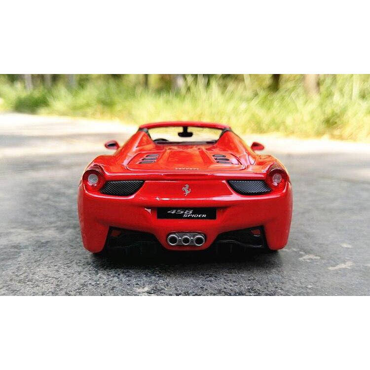 FERRARI 458 SPIDER 1:24 [Red]- Mui trần