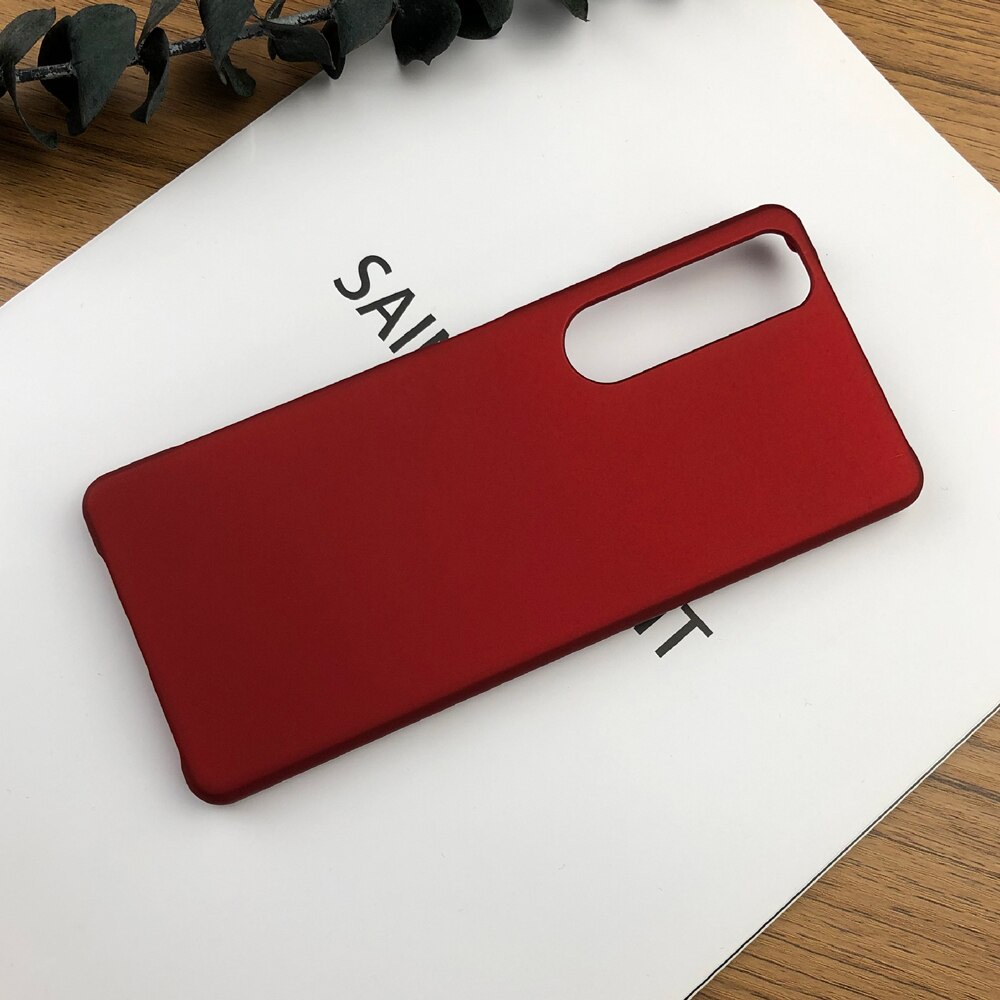 Ốp điện thoại PC cứng nhám siêu mỏng chống bám vân tay cho Sony Xperia 10 5 1 III II 1III XZ5 XA4 Ace II 2