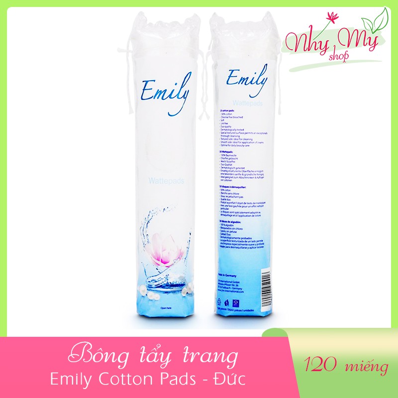 Bông tẩy trang Emily/Ola Đức 120 miếng và 150 miếng