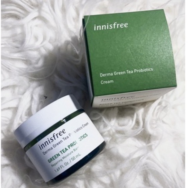 Kem dưỡng ẩm phục hồi bảo vệ da innisfree Derma Green Tea Probiotics Cream 50 mL