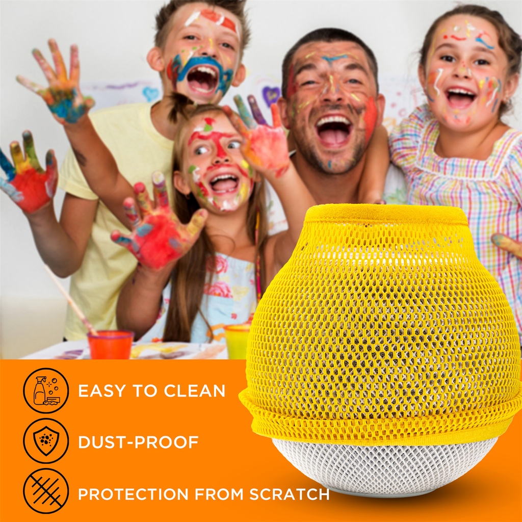 Vỏ bảo vệ cho loa thông minh Mini HomePod có hộp đựng di động, hộp chống bụi bằng vải lưới cho phép 