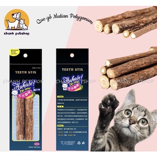 🪵 CÂY GỖ MUTIAN POLYGONUM CATNIP BẠC HÀ CHO MÈO GẶM MỌC RĂNG - SẠCH RĂNG - TRẮNG RĂNG