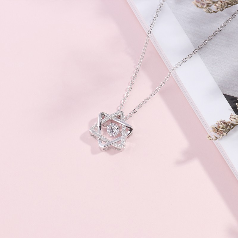 Vòng Cổ Bạc Nữ Đẹp Đính Đá Thanh Lịch -Trang Sức TNC JEWELLERY