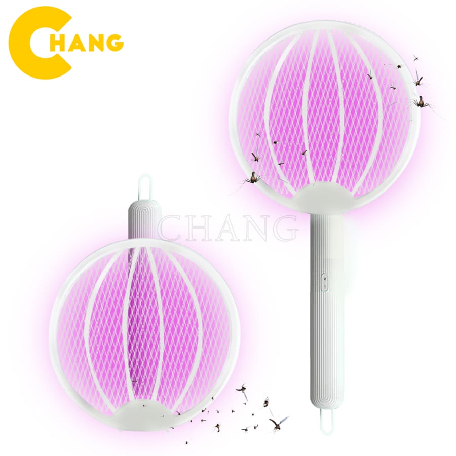 Vợt Muỗi Thông Minh Gấp Gọn 2 Tính Năng,Pin Sạc Cao Cấp 1200 mAh Có Đèn Tự Động Bắt Muỗi Ban Đêm Không Tiếng Ồn