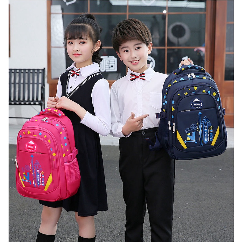 Balo Học Sinh Siêu Nhẹ Chống Thấm Nước Size 42cm