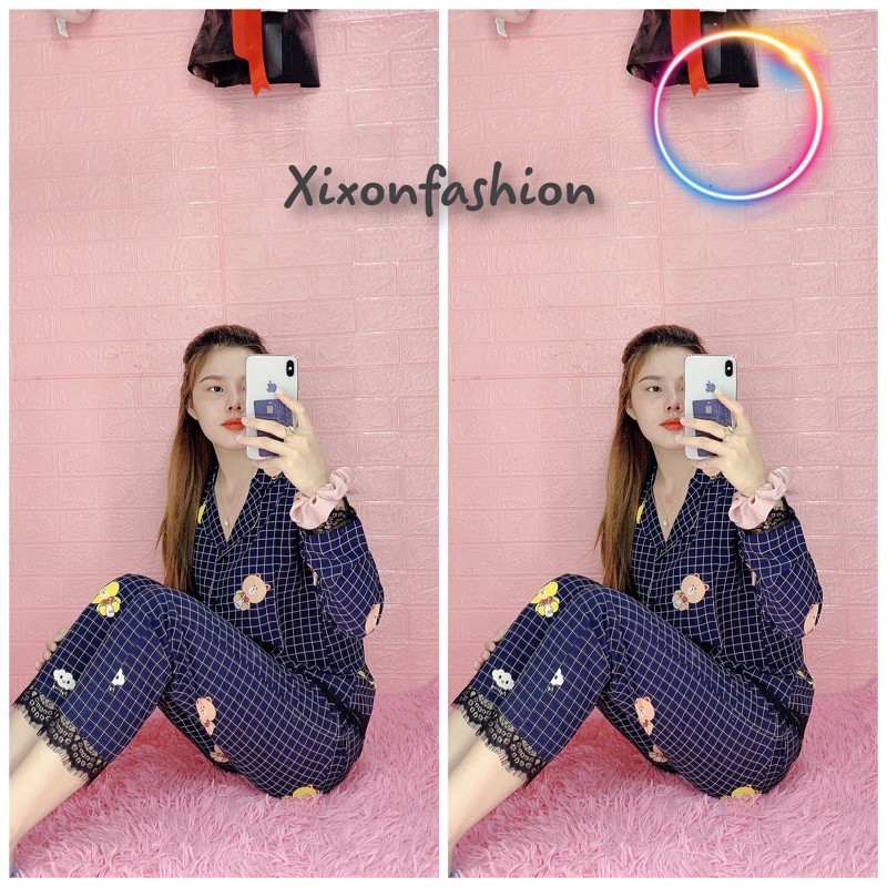 [Nhập mã<XIXONFSH> hoàn 15% xu cho đơn 100k][Miễn phí vận chuyển cho đơn 250K] 🎀 Set Lụa Mặc Nhà - BAO MẶC, BAO ĐỔI TRẢ