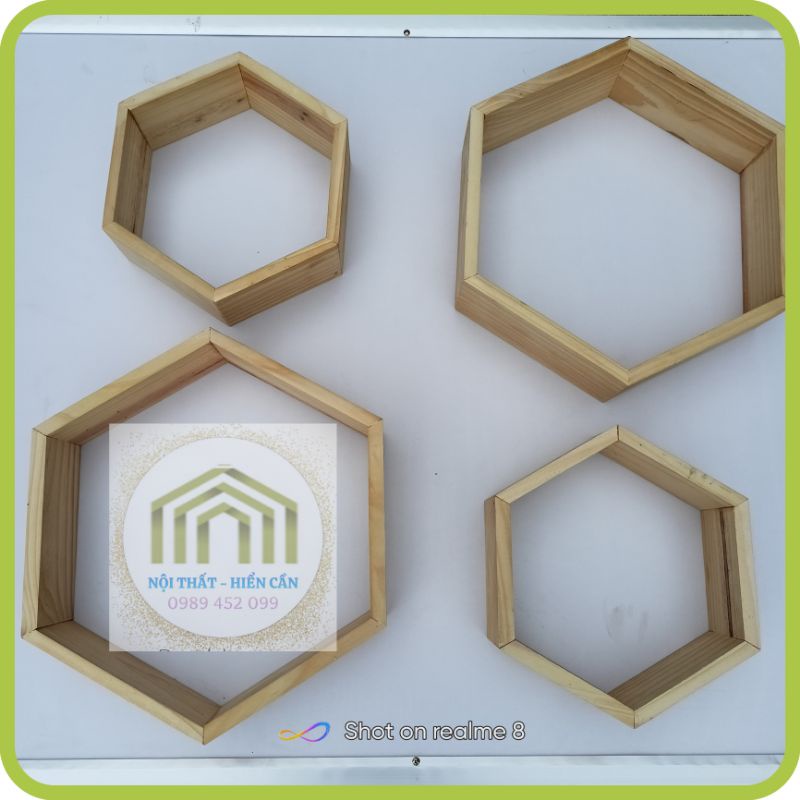 Kệ lục giác treo tường trang trí giá rẻ