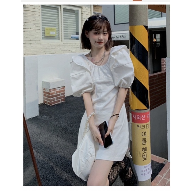Váy dáng lỡ, tay bồng xinh xắn | JIMIEE CLOTHES