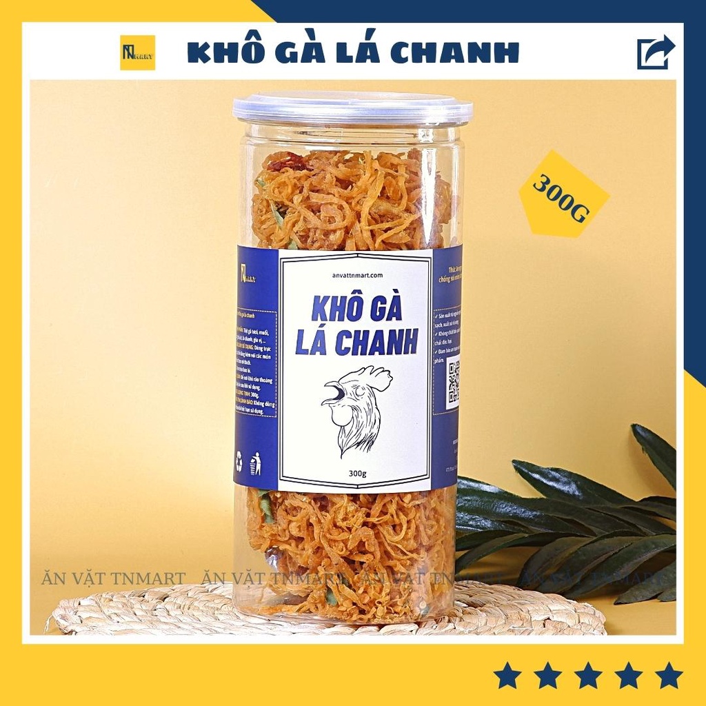 Khô gà lá chanh 300g TNmart đồ ăn vặt ngon rẽ Sài Gòn | WebRaoVat - webraovat.net.vn