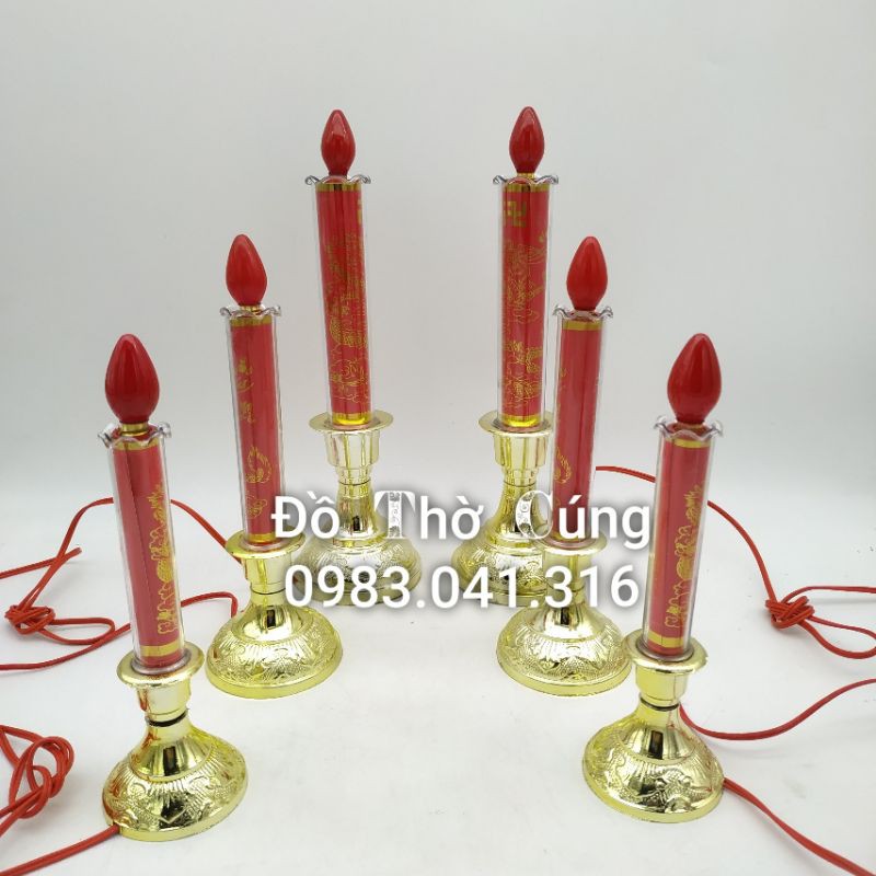 Đèn thờ hình cây nến (giá bán theo đôi)