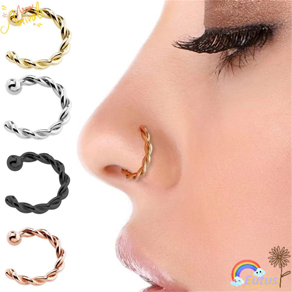 Khuyên Mũi Giả Xỏ Môi Thời Trang Cho Nam Nữ