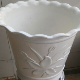 CHẬU NHỰA TRÒN MIỆNG BÈO LOẠI TO CAO39CM RỘNG40CM TRỒNG CÂY VÀ HOA LỚN