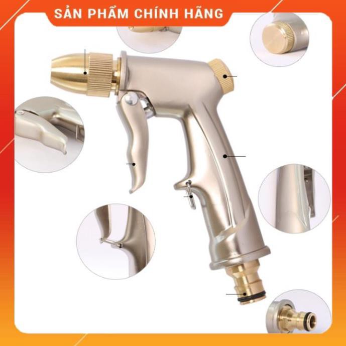 🚿❤️FREESHIP🚛 Bộ dây vòi xịt nước rửa xe, tưới cây ✔, tăng áp 3 lần, loại 15m 206701-1 đầu đồng, cút, nối PE