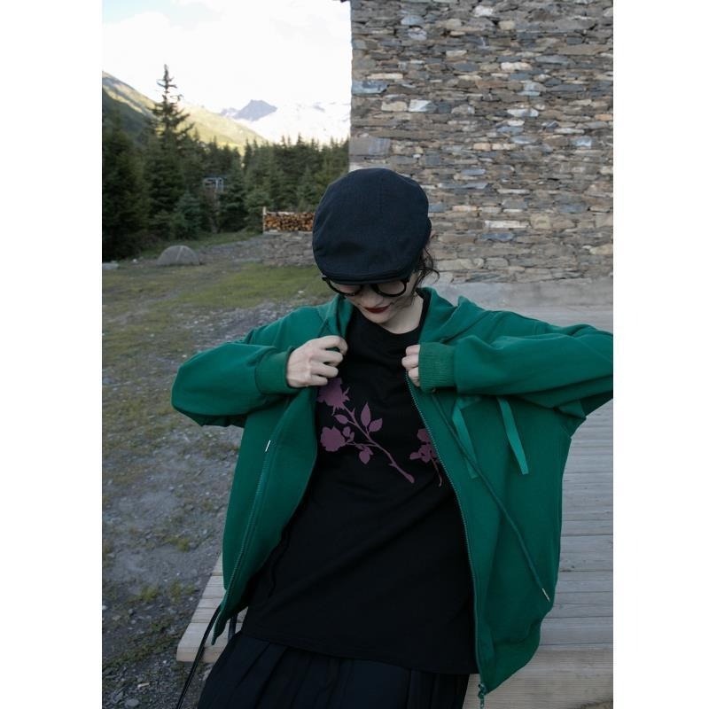 Áo Thun Ngắn Tay Cổ Tròn Dáng Rộng In Họa Tiết Hoa Hồng Thời Trang Mùa Hè Cho Nữ