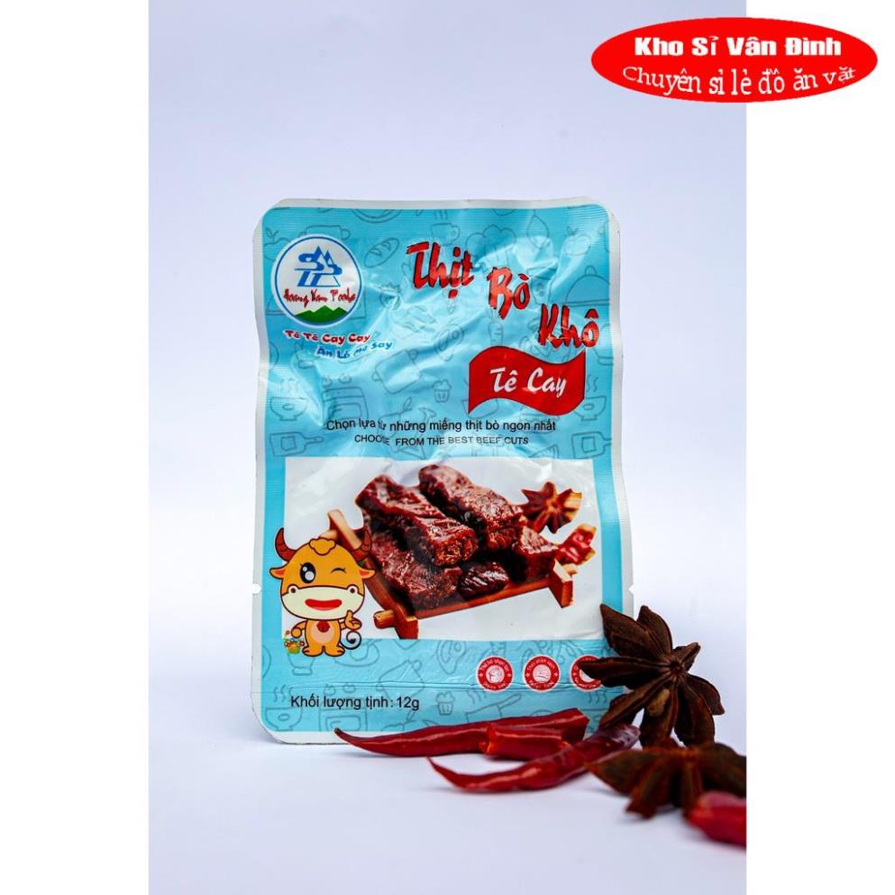 Thịt bò khô tê cay   gói 12gram | BigBuy360 - bigbuy360.vn