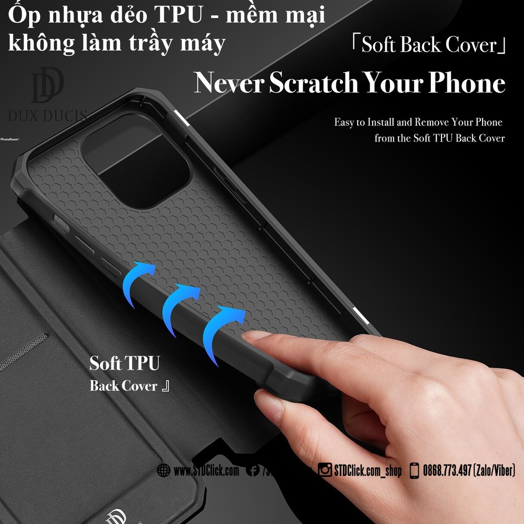 BAO DA IPHONE 13 - 13 PRO - 13 PRO MAX DUX DUCIS SKIN X CHÍNH HÃNG