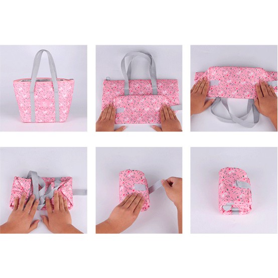 Túi đựng cơm FANMILI giữ nhiệt thân thiện với môi trường, có thể gấp gọn tiện lợi (size 25x15x25 cm)/ Túi đựng thức ăn