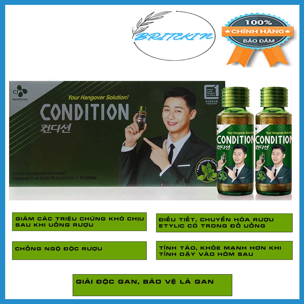 Nước Giải Rượu, Mát Gan Condition 75ml