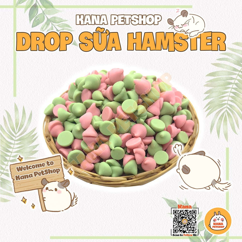 Thức Ăn Cho Hamster Drop Sữa FREESHIP Drop Sữa Mềm 3 Vị Thức Ăn Cho Hamster Đồ Ăn Dặm Dành Cho Hamster,Sóc Bay ÚC, Sóc