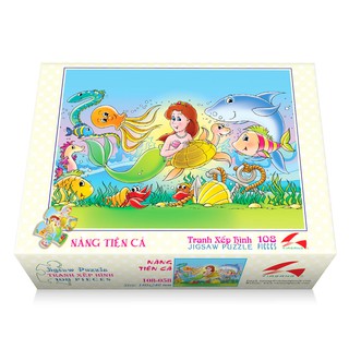 Tranh xếp hình 108 mảnh - Nàng tiên cá