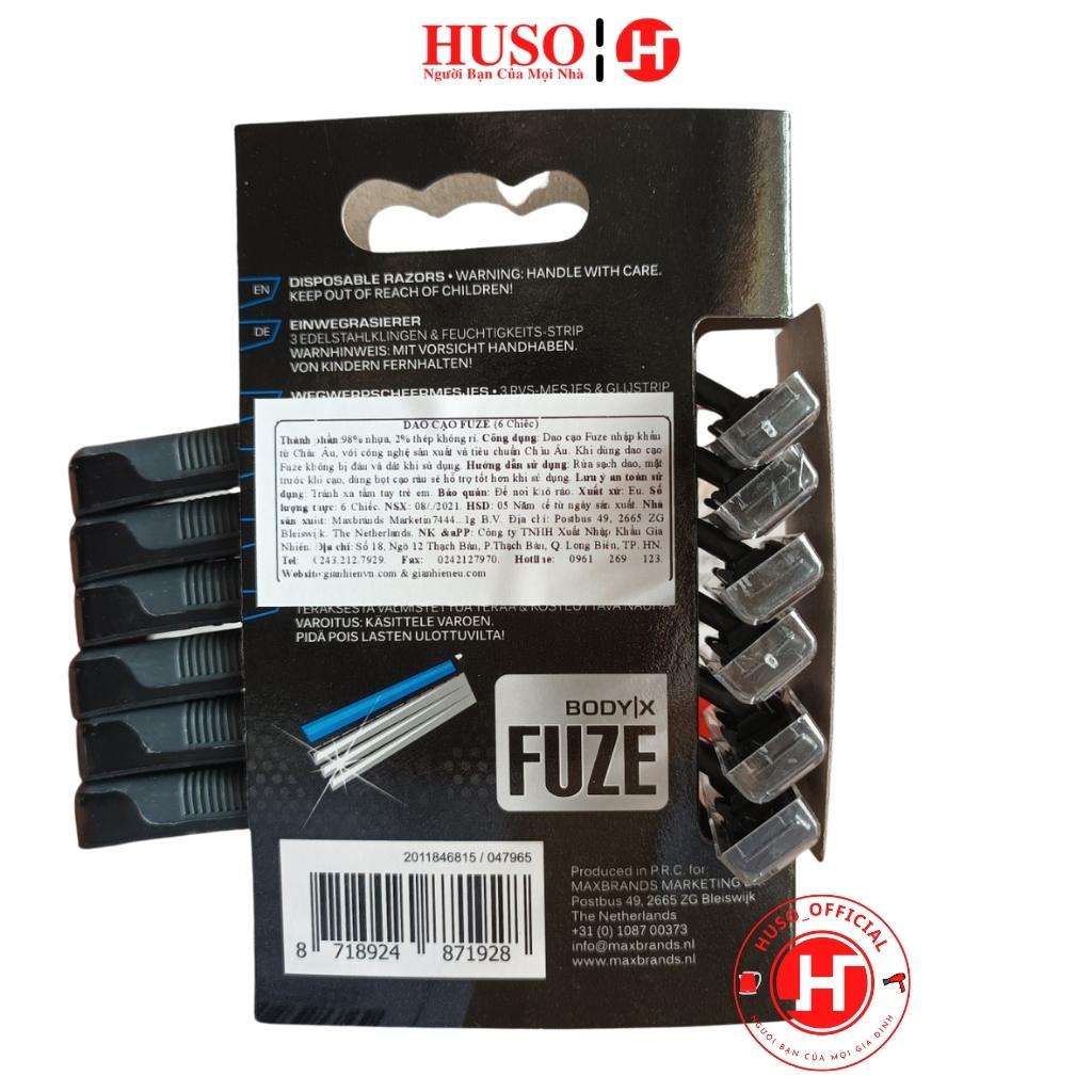 Bàn cạo râu FUZE dao cạo râu nhập khẩu từ Châu Âu,HUSO