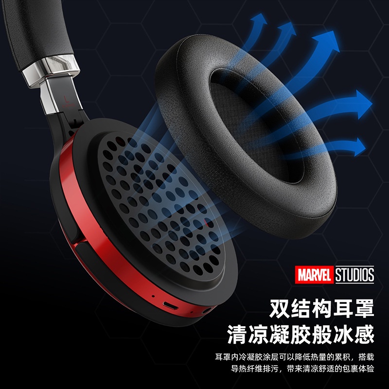 Tai Nghe Chụp Chup Tai Bluetooth Không Dây Chống ồn Blutooth Chơi Chơi Game Tai Nghe Pro Gameming Gaming Android Marvel Iron Man Headphone Có Mic