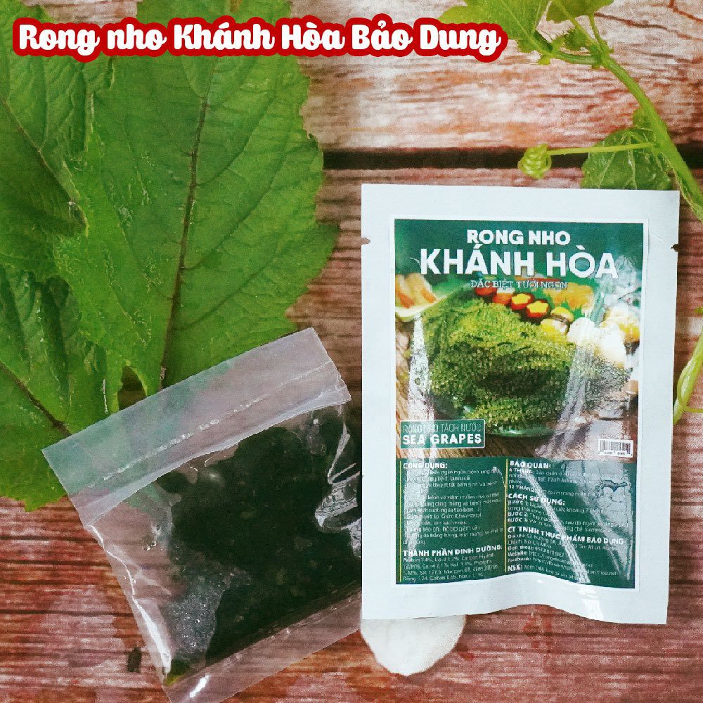 Rong Nho Tách Nước Khánh Hòa