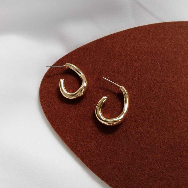 Bông tai mạ vàng kiểu dáng sang trọng hiện đại phong cách hàn quốc dành cho nữ - Mely D56