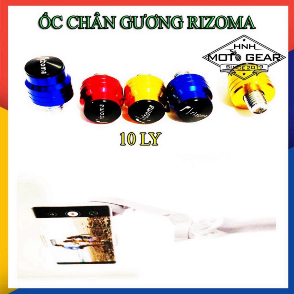 Ốc Chân Gương Xe Máy Chính Hãng Rizoma - 10Mm