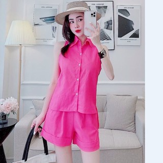❤SET ĐỒ❤ Set đồ dạo phố áo sát nách phối quần cộc
