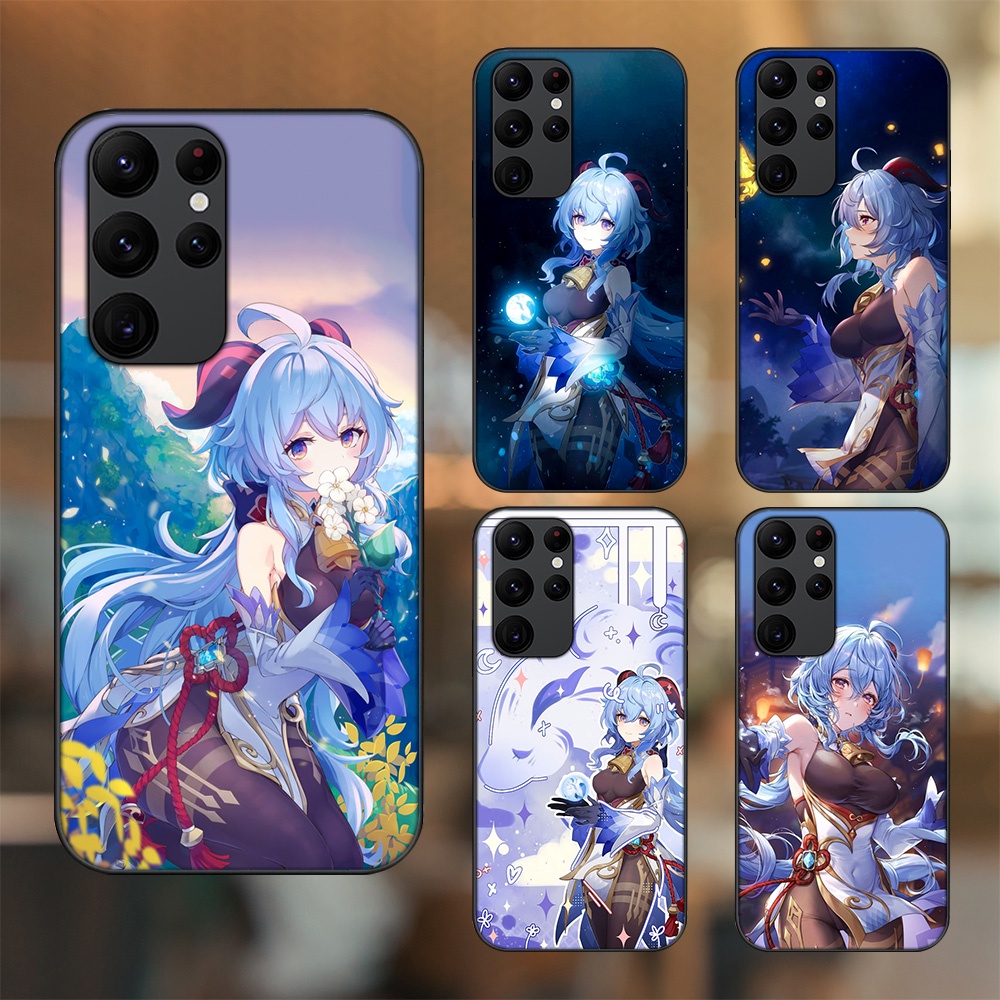 Ốp lưng Samsung S20 Ultra viền đen in hình Ganyu Genshin Impact