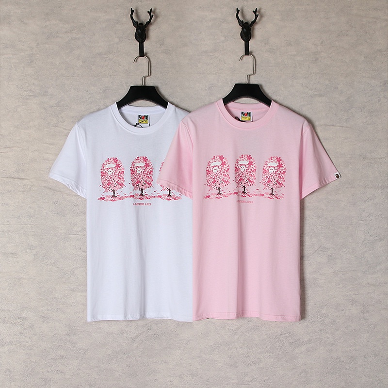 Áo Thun Bape Tay Ngắn Dáng Rộng Phong Cách Thời Trang Unisex