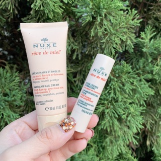 Set kem dưỡng tay và son dưỡng Nuxe Pháp
