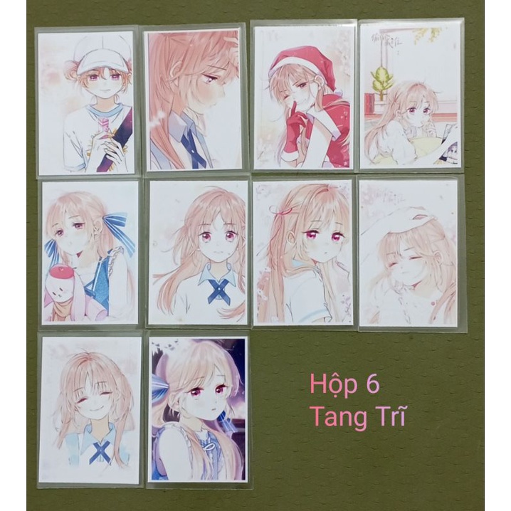 Hộp ảnh Postcard ngẫu nhiên Vụng trộm không thể giấu  siêu đẹp không phai màu cứng cáp. Ảnh thật