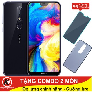 Điện thoại nokia x6 2018 64gb 6gb + cường lực + ốp lưng - nhập khẩu