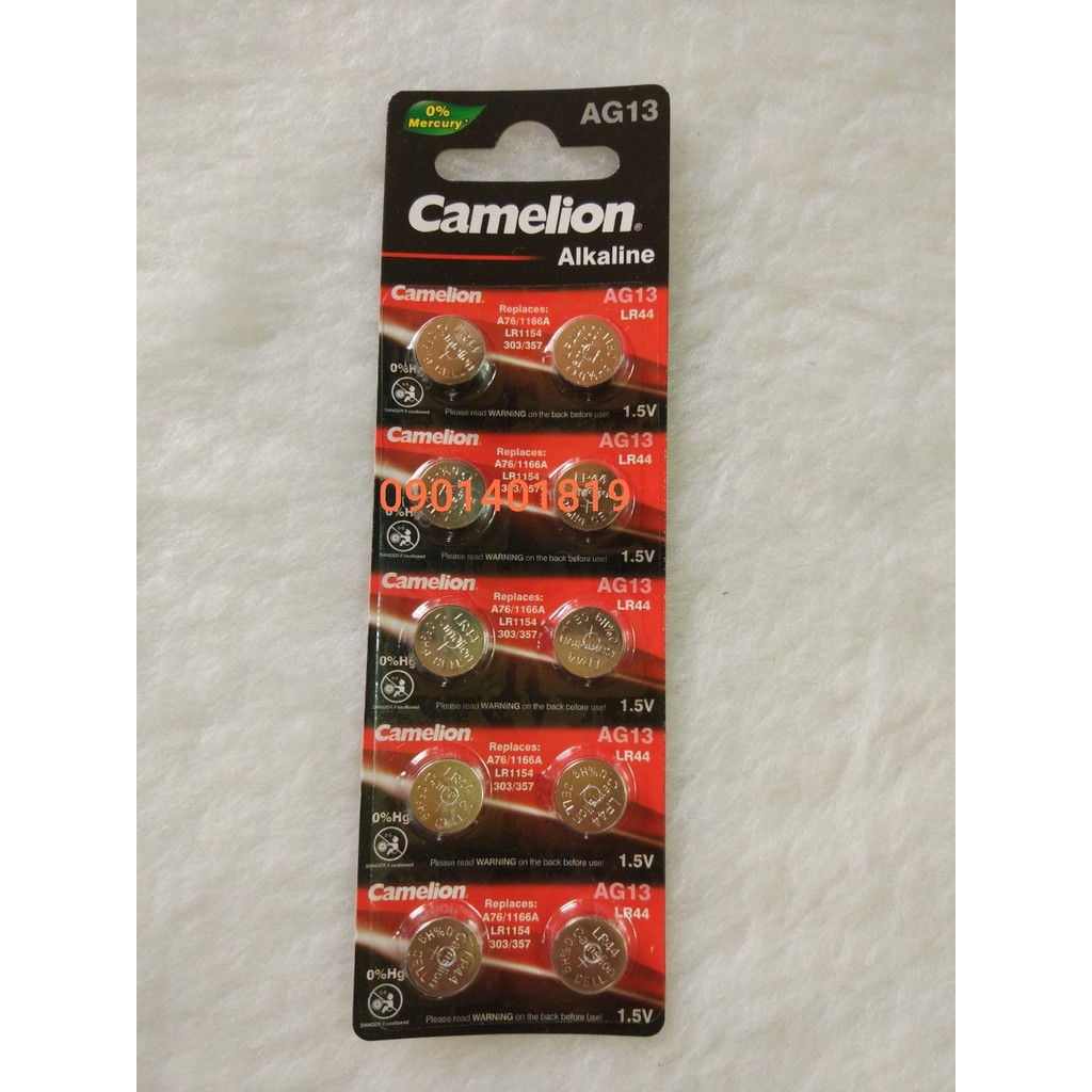 Pin camelion AG13/ vĩ 10 viên