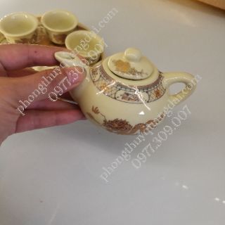 Ấm chén thờ vàng bát tràng
