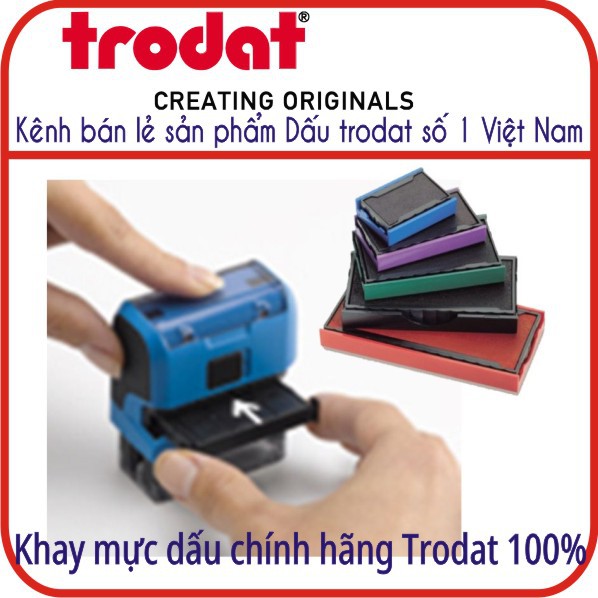 Khay mực dấu liền mực chính hãng Trodat ( Cỡ nhỏ và cỡ trung )