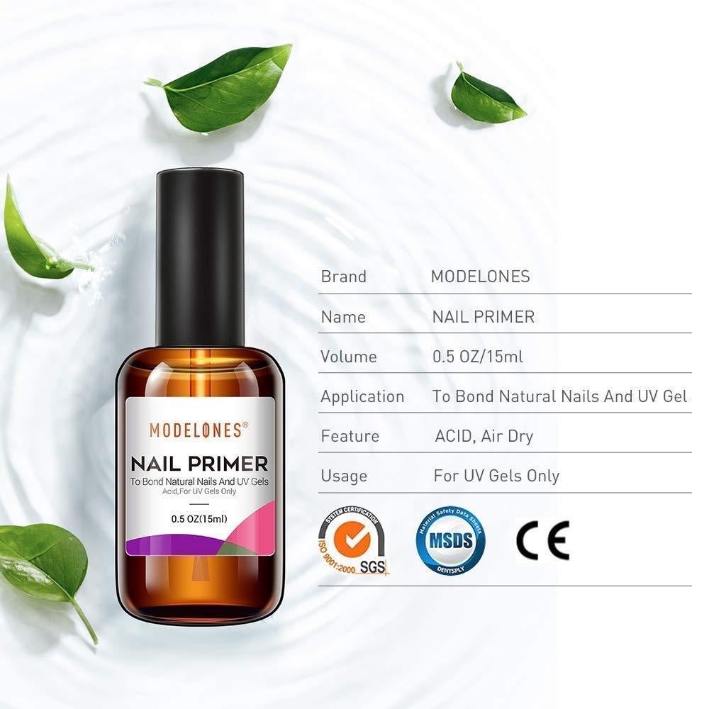 Sơn lót/ khử dầu móng tay MODELONES 15ml tùy chọn