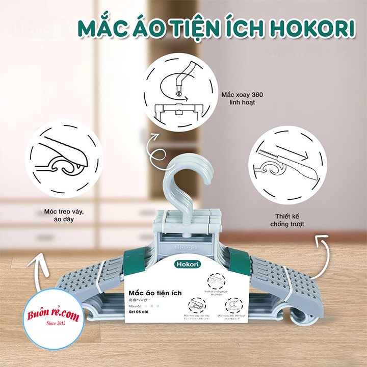 Móc treo quần áo người lớn Hokori cao cấp