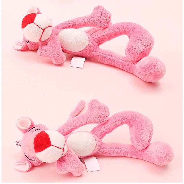 Móc khóa hình chú báo nhồi bông dễ thương