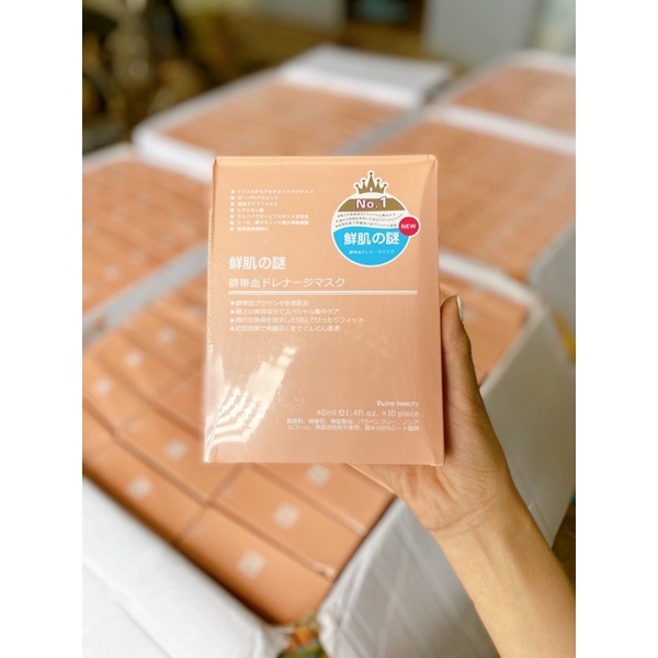 Mặt Nạ Nhau Thai Cừu Loại 1 thơm, đặc hơn Mẫu Mới Hộp 10 miếng