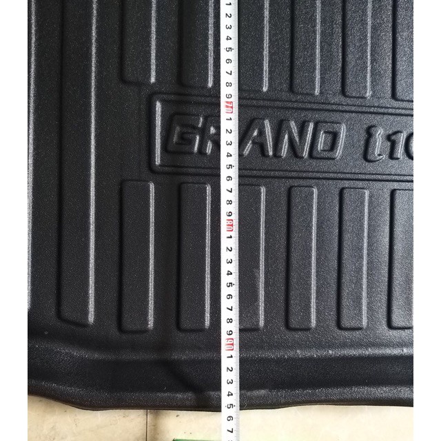 Lót cốp xe Huyndai Grand i10 Sedan 2021 2022 2023 (đuôi dài) Nhựa TPO dẻo. LCN-HU005