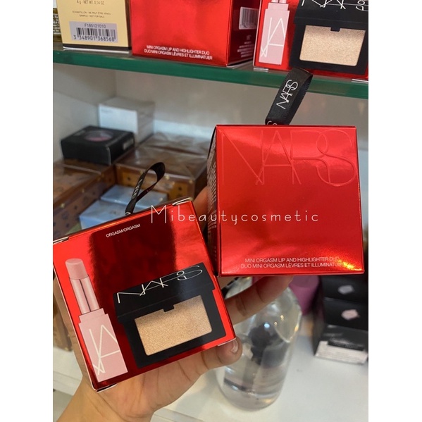 Set NARS mini size Orgasm Lip and Highlight